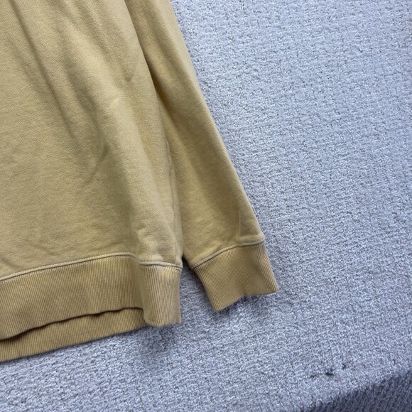 VTG Y2K Quicksilver Sweatshirt Mens L Pastel Yellow Surfer Skater Baggy Beach - Picture 3 of 14